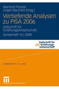 Vertiefende Analysen zu PISA 2006  - Zeitschrift für Erziehungswissenschaft. Sonderheft 10 | 2008