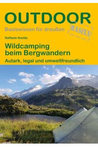 Wildcamping Bergwand. /491