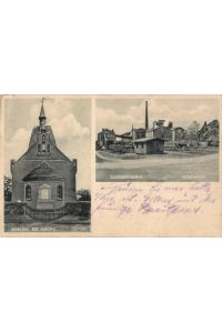 Postkarte - Goldbeck.   - 2 Ansichten: Denkmal mit Kirche, Zuckerfabrik. Gelaufen ca. 1927. Fotos: Max Gagelmann, Goldbeck.