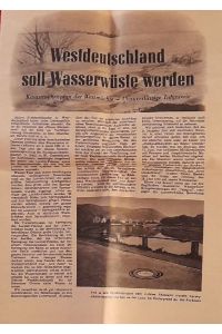 Westdeutschland soll Wasserwüste werden (Katastrophenplan der Westmächte - Unzuverlässige Infanterie)