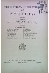 Theoretical Foundations of Psychology.   - Textbooks on Psychology