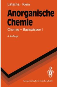Anorganische Chemie  - Chemie-Basiswissen I