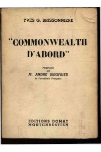 Commonwealth d'abord.