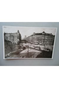 Ansichtskarte Magdeburg Hasselbachplatz 50er? Straßenbahn Straßenkreuzung