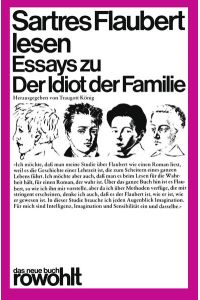 Sartres Flaubert lesen: Essays zu Der Idiot der Familie