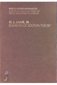 Elements of Soliton Theory  - Pure & Applied Mathematics S.