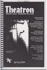 Theatron, Vol. 2, No. 2, Spring 2004. Special Issue: Tennessee Williams.