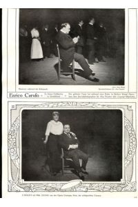 Enrico Caruso - 2 Fotodrucke 1912.