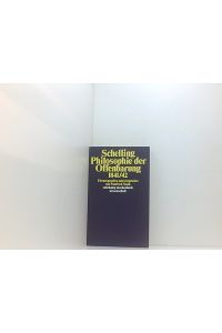 Philosophie der Offenbarung: 1841/42 (suhrkamp taschenbuch wissenschaft)  - 1841/42