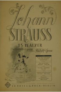 Johann Strauss. 15 Walzer (Klavier)