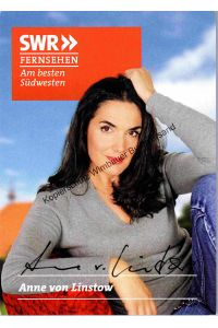 Original Autogramm Anne von Linstow Schauspielerin Die Fallers /// Autogramm Autograph signiert signed signee