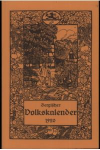 Bergischer Volkskalender für das Jahr 1920.