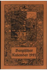 Bergischer Kalender für das Jahr 1921.