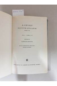 A Gellii Noctium Atticarum (Vol. I+II) :