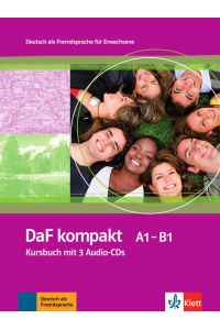 DaF kompakt A1-B1  - Deutsch als Fremdsprache für Erwachsene. Kursbuch mit 3 Audio-CDs