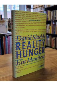 Reality Hunger - Ein Manifest,