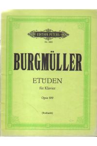 Burgmüller. Etüden für Klavier.