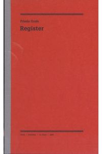 Register.   - Ausgewählte Schriften in Einzelbänden. Band 12. Herausgegeben von Enno Patalas.