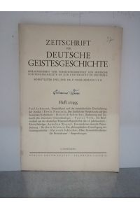 Zeitschrift für deutsche Geistesgeschichte 2/1935  - Schriftleiter Univ.-Doz. Dr. P. Virgil Redlich O. S. B.,