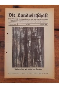 Die Landwirtschaft Nummer 11/12, 26. Juni 1948 - Fachzeitschrift für die Gesamtinteressen der Land- und Forstwirtschaft