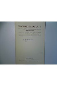 Numerische Photogrammetrie. - Nachrichtenblatt der Vermessungs- und Katasterverwaltung Rheinland-Pfalz. Heft 2-1971.