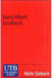 Hans Albert Lesebuch von Hans Albert