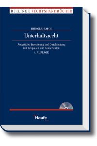 Unterhaltsrecht von Uta Ehinger, Gerhard Griesche und Ingeborg Rasch