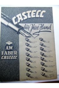 Castell - Füllhalter u. Castell - Automatic-Druckstift (. . . auf der Rückseite die große Castell-Federwahl).
