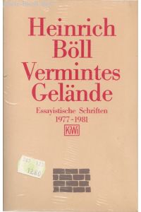 Vermintes Gelände. Essayistische Schriften 1977-1981.