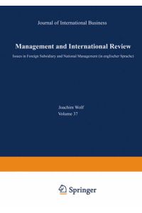 mir, Management International Review, Special Issue, Vol. 1, International Human Resource and Cross Cultural Management: Mir - Special Issue 1/97
