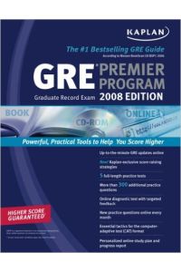Kaplan GRE Exam 2008 Premier Program (w/ CD-ROM) (Kaplan GRE Premier Program (W/CD)) (Taschenbuch)