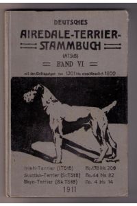 Deutsches Airedale - Terrier Stammbuch - 1911