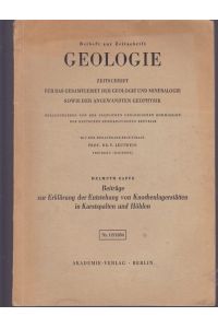 Geologie.   - Zeitschrift für das Gesamtarbeit der Geologie und Mineralogie sowie der angewandten Geophysik.