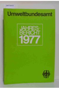 Umweltbundesamt Jahresbericht 1977