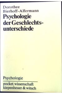 Psychologie der Geschlechtsunterschiede.   - Pocket-Wissenschaft : Psychologie