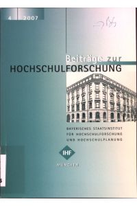 Postdoc-Karrieren: Wie erfolgreich ist da Emmy Noether-Programm der DFG?; in Heft 4/2007 Beiträge zur Hochschulforschung;