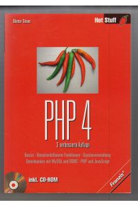 PHP 4.   - Basics, Benutzerdefinierte Funktionen, Sessionverwaltung, Datenbanken mit MySQL und ODBC, PHP und JavaScript.