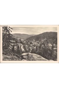 Schierke, Harz, Blick von der Vaupel-Klippe, 1961