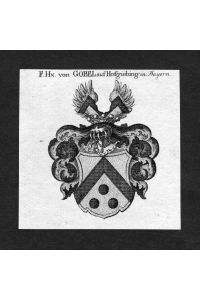 Gobel auf Hofgiebig in Bayern - Gobel auf Hofgiebing Wappen Adel coat of arms heraldry Heraldik
