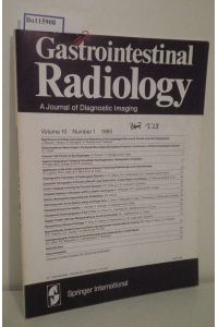Gastrointestinal Radiology  - Volume 10, Number 1