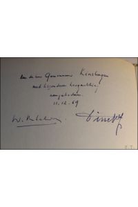 JOZEF VINCK. met handgeschreven opdracht aan de heer Gouverneur KINSBERGEN, gesigneerd.