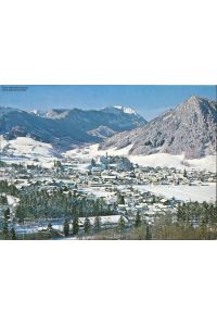 1042002 Ruhpolding / Oberbayern mit Hochfelln, Winter, Luftbild