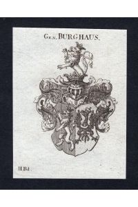 Gr. v. Burghaus - Burghauss Burghaus Burghauß Wappen Adel coat of arms heraldry Heraldik