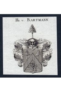 Hn. v. Bartmann - Bartmann Barthmann Wappen Adel coat of arms heraldry Heraldik