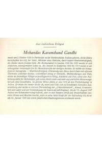 Mohandas Karamchand Gandhi (a. d. Reihe: Aus indischem Erbgut)