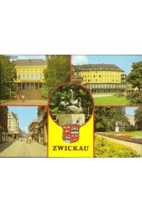 1077851 Zwickau Pionierhaus - Wilhelm Pieck, Ringkaffee, Schwanenbrunnen