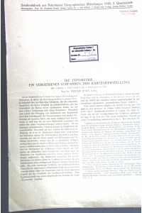Die Typometrie, ein vergessenes Verfahren der Kartenherstellung;  - Sonderabdruck aus Petermanns Geographischen Mitteilungen;
