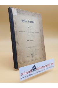 Otto Stobbe.   - Rede gehalten bei der Akademischen Gedächtnißfeier der Leipziger Juristenfakultät am 28.Juni 1887.
