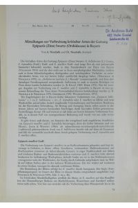 Mitteilungen zur Verbreitung kritischer Arten der Gattung Epipactis (Zinn) Swartz (Orchidaceae) in Bayern