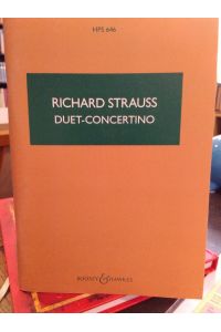 Duet-Concertino for Clarinet and Bassoon with string Orchestra and Harp.   - (HPS 646)